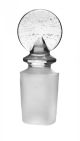 Stopper-Penny Head, borosilicate glass, Solid, Cone 24/29