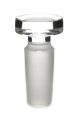 Stopper-Flat Head, borosilicate glass, Solid, Cone 10/19