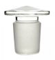 Stopper-Flat Head, borosilicate glass, Solid, Cone 29/32