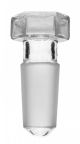 Hollow Hex Borosilicate glass Stopper with Round end Cone Size 14/23