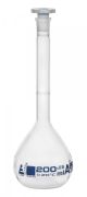 Flask, Volumetric 200ml, Class A with Stopper and Individual work certificate