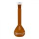 Flasks Volumetric , Amber with Stopper, Class- A 100 ml & individual work certificate