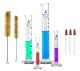 Thick Glass Grad Cylinder, 5,10,50,100ml with brushes