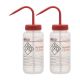 Acetone PP Wash Bottle 500ml, Wide Mouth, 2 Color - Pack of 2