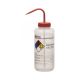 Acetone PP Wash Bottle 1000ml, Wide Mouth, 4 Color - Each
