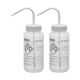 Ethanol PP Wash Bottle 500ml, Wide Mouth, 2 Color - Pack of 2