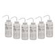 Ethanol PP Wash Bottle 1000ml, Wide Mouth, 1 Color - Pack of 6