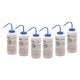 Sodium Hypochlorite (Bleach) PP Wash Bottle 1000ml, Wide Mouth, 2 Color - Pack of 6