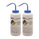 Sodium Hypochlorite (Bleach) PP Wash Bottle 1000ml, Wide Mouth, 4 Color - Pack of 2