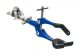 Blue Clamp Retort - 3 Prong with Bosshead - Rubber coated