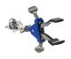 Blue 2 Prong Double adjustable Universal Clamp with boss head