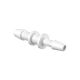 Eldon James Reducer 3/16in x 1/8in Natural Kynar (PVDF), 100/PK
