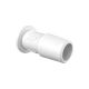 Eldon James 3/8in Barb, Plug, Natural Kynar (PVDF), 100/PK