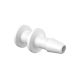 Eldon James 3/32in Barb, Plug, Natural Kynar (PVDF), 100/PK