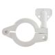 EZBio®clamp, Sanitary Tri-Clamps, Glass Reinforced Nylon, 1in and 1-1/2in Clamp Assembly, 100/CS