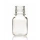 EZBio® 125mL PC Media Bottles, Non-Sterile, Autoclavable Square Storage Bottles with 38-430mm Neck, Without Caps, 24/PK