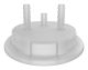 VersaCap 83mm (83B) Carboy and Bottle Cap Adapters, Tangle Free Hose Barb Adapter, Two 1/4 Inch Barbs for 1/4 Inch ID Tubing, for use with VersaCap 83mm Open Cap, 1/EA