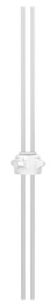 VersaCap 53B EZ-Top, Open Cap w/ 2x 1/4in Tubing, 1/EA