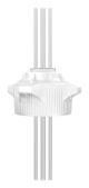 VersaCap 120mm EZ-Top, Open Cap w/ 2x 1/4in & 1x 3/8in Tubing, 1/EA