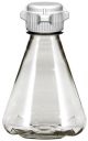 Flask 1L, Sterile Plastic Erlenmeyer Flasks for Cell Culture and Fermentation, 1L, Autoclavable Polycarbonate (PC), 53mm (53B) VersaCap, Baffled Bottom, 6/PK