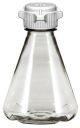 Flask 1L, Sterile Vented Plastic Erlenmeyer Flasks for Cell Culture and Fermentation, 1L, Autoclavable Polycarbonate (PC), 53mm (53B) VersaCap with 0.2um PTFE Vent, Baffled Bottom, 6/PK