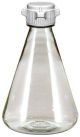 Flask 2L, Sterile Plastic Erlenmeyer Flasks for Cell Culture and Fermentation, 2L, Autoclavable Polycarbonate (PC), 53mm (53B) VersaCap, Vented, Non-Baffled Bottom, 6/PK