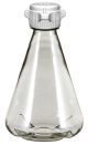Flask 2L, Sterile Vented Plastic Erlenmeyer Flasks for Cell Culture and Fermentation, 2L, Autoclavable Polycarbonate (PC), 53mm (53B) VersaCap with 0.2um PTFE Vent, Baffled Bottom, 6/PK