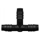 Polyethylene T-Type Barbed Tubing Connectors (Tee-Shaped), Three 3/8 Inch Barbs, 100/PK