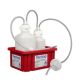 Vactrap™ 2 Vacuum Trap System (Vacuum Flask Alternative) for Aspiration and Vacuum Protection, Shatterproof 2+1 Liter Aspirator Bottle Assembly with Secondary Container, Bleach Compatible HDPE, 2L Bottle with 1L Overflow Bottle & Inline Vent Filter, 1/EA