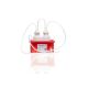 Vactrap™2 Round, 1L + 1L, PP, RED BIN, 1/4in ID TUBING