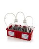 Vactrap™ G Vaccum Trap System (Vacuum Flask Alter) for Aspiration and Vacuum Safety, 2+2 L PUREGRIP Glass Bottles Assy W/ Secondary Container, 2L Bottle W/ 2L Over flow Bottle & Inline Vent Filter, 1/EA