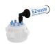 EZwaste® HPLC Solvent Waste System, Cap-Only Assembly, 83mm (83B) VersaCap with Six (6x) Ports for 1/8 Inch O.D. Tubing, 1/EA