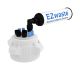 EZwaste® HPLC Solvent Waste System, Cap-Only Assembly, 83mm (83B) VersaCap with Four (4x) Ports for 1/8 Inch O.D. Four (4x) 1/4in O.D Tubing & Filter, 1/EA