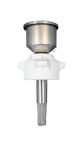 EZwaste® Safety Funnel, 120mm, Stainless Steel, 1/EA