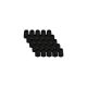 EZwaste® HPLC Solvent Waste System, Replacement Fittings, Plugs for Hose Barb Ports, Black Plug, 1/8 Inch MNPT Thread, 25/PK