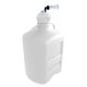 EZwaste® XL HPLC Solvent Waste System, 75L HDPE Reusable Carboy, 120mm Four (4x) Ports for 1/16in OD Tubing, Four (4x) Port for HB & and a Chemical Exhaust Filter, 1/EA