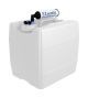 EZwaste® HPLC Solvent Waste System, 13.5L (3.5 Gal) UN/DOT-Rated Disposable Container 70mm VersaCap w/ Four (4x) Ports for 1/8 Inch O.D. Tubing; Four (4x) Ports for 1/4 Inch O.D. Tubing; & Filter, 1/EA
