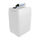 EZwaste® HPLC Solvent Waste System, 20L (5 Gal) UN/DOT-Rated Disposable Container, 70mm VersaCap with Four (4x) Ports for 1/8 Inch O.D. Tubing; Three (3x) Ports for 1/4 Inch O.D. Tubing, 1/EA