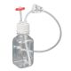 EZBio® Single Use Media Bottle Assembly, 250mL Sterilized PETG Bottles for Aseptic Sampling and Sterile Storage, 38-430 VersaCap with Vent and Dip Tube, 10/CS