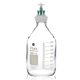 ChromCap™ 300 HPLC Solvent Reservoir System with VersaCap® GL45 and 2L (2000mL) Clr. Glass Reagent Bottle, Class VI PTFE Adapter & Safety Air Inlet Valve, Three (3x) Ports- OD Tubing 3.2mm (1/8in) or 1.6mm (1/16in), 1/EA