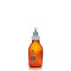 ChromCap™ 300 HPLC Solvent Reservoir System with VersaCap® GL45 and 500mL Amber Glass Reagent Bottle, Class VI PTFE Adapter & Safety Air Inlet Valve, Two (2x) Ports- OD Tubing 3.2mm (1/8in) or 1.6mm (1/16in), 1/EA