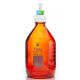 ChromCap™ 300 HPLC Solvent Reservoir System with VersaCap® GL45 and 2L (2000mL) Amber Glass Reagent Bottle, Class VI PTFE Adapter & Safety Air Inlet Valve, Four (4x) Ports- OD Tubing 3.2mm (1/8in) or 1.6mm (1/16in), 1/EA