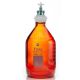 ChromCap™ 300 HPLC Solvent Reservoir System with VersaCap® GL45 and 2L (2000mL) Amber Glass Reagent Bottle, Class VI PTFE Adapter & Safety Air Inlet Valve, Three (3x) Ports- OD Tubing 3.2mm (1/8in) or 1.6mm (1/16in), 1/EA
