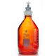 ChromCap™ 300 HPLC Solvent Reservoir System with VersaCap® GL45 and 2L (2000mL) Amber Glass Reagent Bottle, Class VI PTFE Adapter & Safety Air Inlet Valve, Two (2x) Ports- OD Tubing 3.2mm (1/8in) or 1.6mm (1/16in), 1/EA