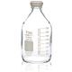 PUREGRIP® Rhino Safety Coated Glass Bottles, Clear, 2000mL, with GL45 VersaCap