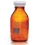 PUREGRIP® Rhino Safety Coated Glass Bottles, Amber, 500mL, with GL45 VersaCap