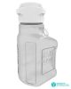EZBio® 2.5L (0.5 Gal) Gamma Sterilized Double Bagged Autoclavable Polycarbonate (PC) Space Saving Carboy with 83mm (83B) VersaCap® and 3.25L Max Capacity, Large Pinched Handles, 1/EA