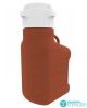 EZBio® 2.5L (0.5 Gal) Gamma Sterilized Double Bagged Light Blocking Amber HDPE Space Saving Carboy with 83mm (83B) VersaCap® and 3.25L Max Capacity, Large Pinched Handels, 1/EA
