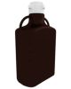 EZBio® Carboy, Dark Amber PP, 10 L, No Spigot, VersaCap® 83 mm, Double Bagged, Non Sterile, 1/EA