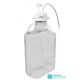 EZBio® Single Use Carboy Assembly, 10L (2.5 Gal) Gamma Sterilized Polycarbonate (PC) Carboy for Aseptic Transfer and Sterile Storage with VersaCap 83B (83mm), Vent and Dip Tube, 1/EA